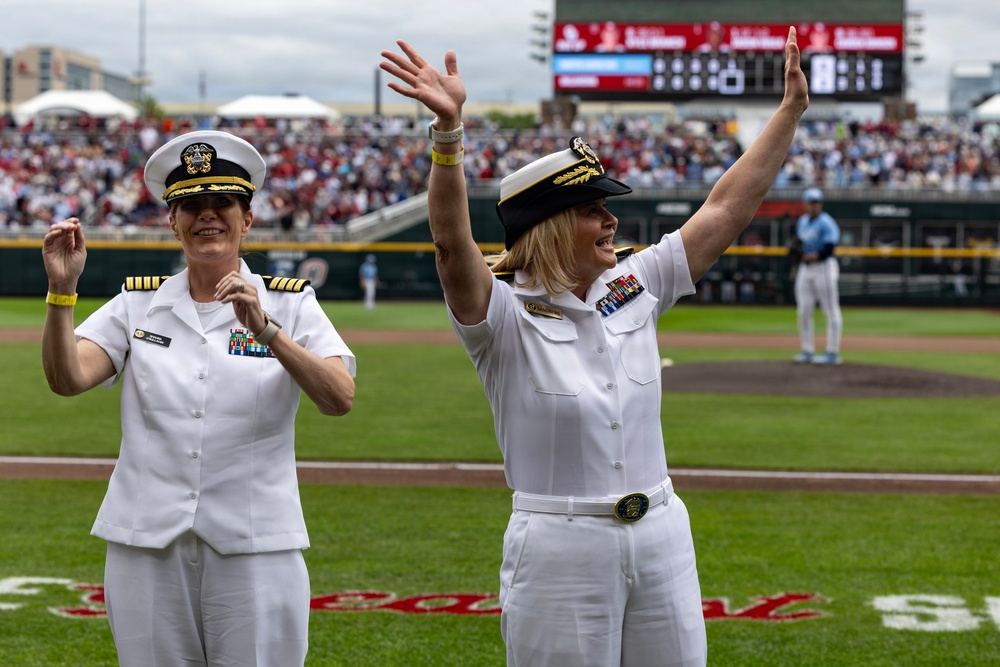 Sailors Visit the College World Series Final During Omaha Navy Week