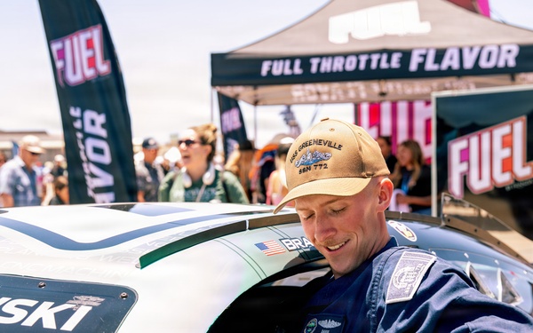 USS Greeneville (SSN 772) Sailors meet NASCAR driver Brad Keselowski