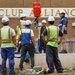 CFAY, NAVFAC Remove Decorative Sign for Water Line Repair