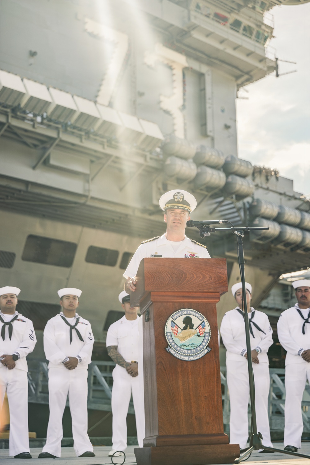 USS George Washington Arrives in Guam