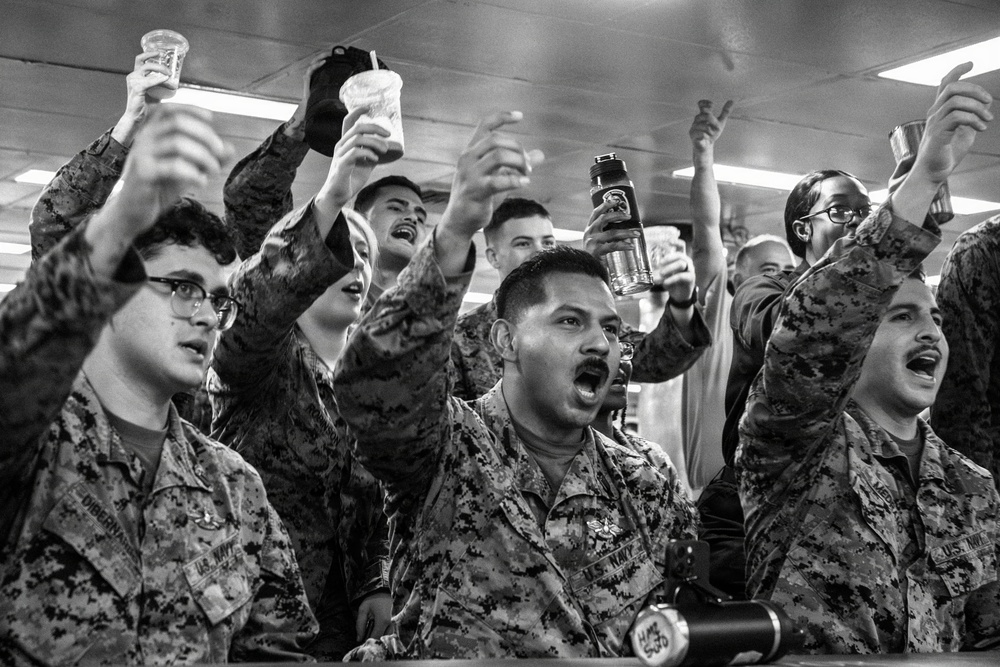 11th MEU Marines, Sailors Hold Cake Cutting Ceremony for Hospital Corps’ 128th Birthday