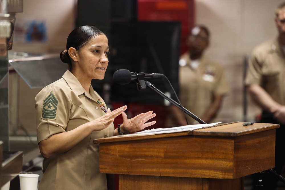 11th MEU Marines, Sailors Hold Cake Cutting Ceremony for Hospital Corps’ 128th Birthday