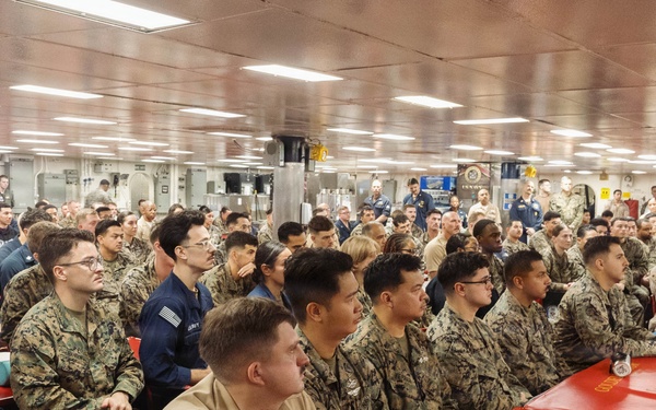11th MEU Marines, Sailors Hold Cake Cutting Ceremony for Hospital Corps’ 128th Birthday