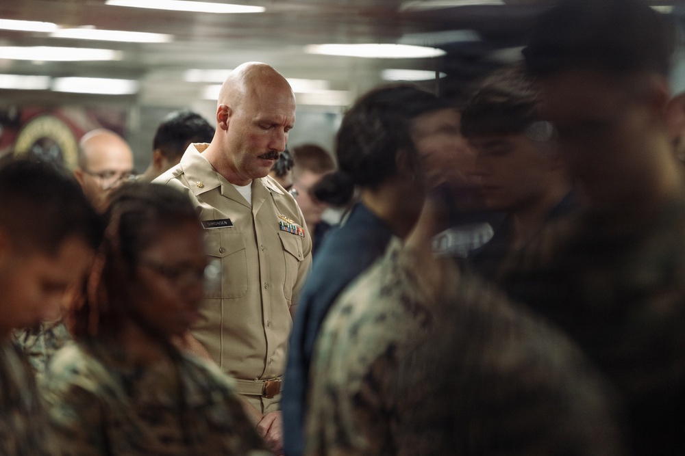 11th MEU Marines, Sailors Hold Cake Cutting Ceremony for Hospital Corps’ 128th Birthday