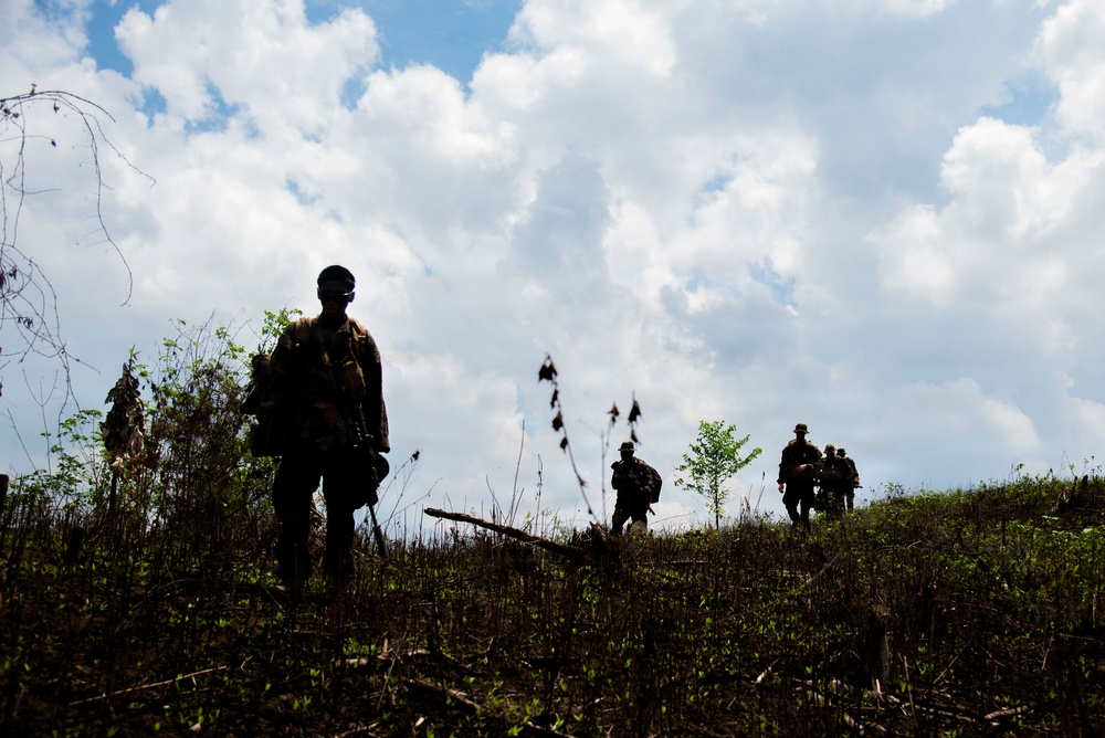 3rd Littoral Combat Team participates in a jungle survival exercise in the Philippines