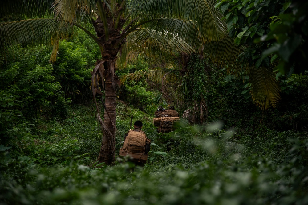 3rd Littoral Combat Team participates in a jungle survival exercise in the Philippines