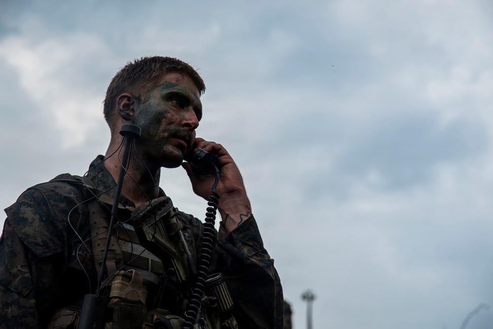 3rd Littoral Combat Team participates in a jungle survival exercise in the Philippines