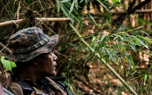 3rd Littoral Combat Team participates in a jungle survival exercise in the Philippines