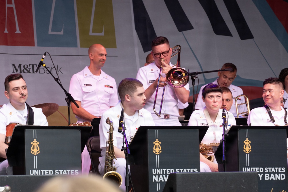 U.S. Navy Band Commodores perform at the Rochester International Jazz Festival in Rochester, New York