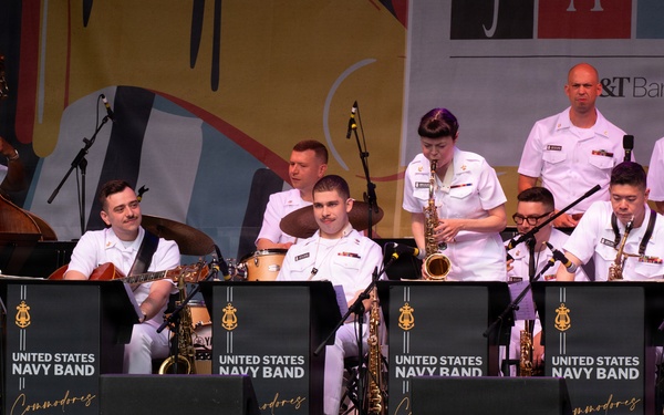 U.S. Navy Band Commodores perform at the Rochester International Jazz Festival in Rochester, New York