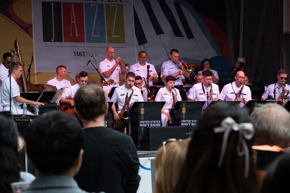 U.S. Navy Band Commodores perform at the Rochester International Jazz Festival in Rochester, New York