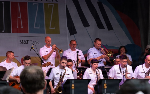 U.S. Navy Band Commodores perform at the Rochester International Jazz Festival in Rochester, New York