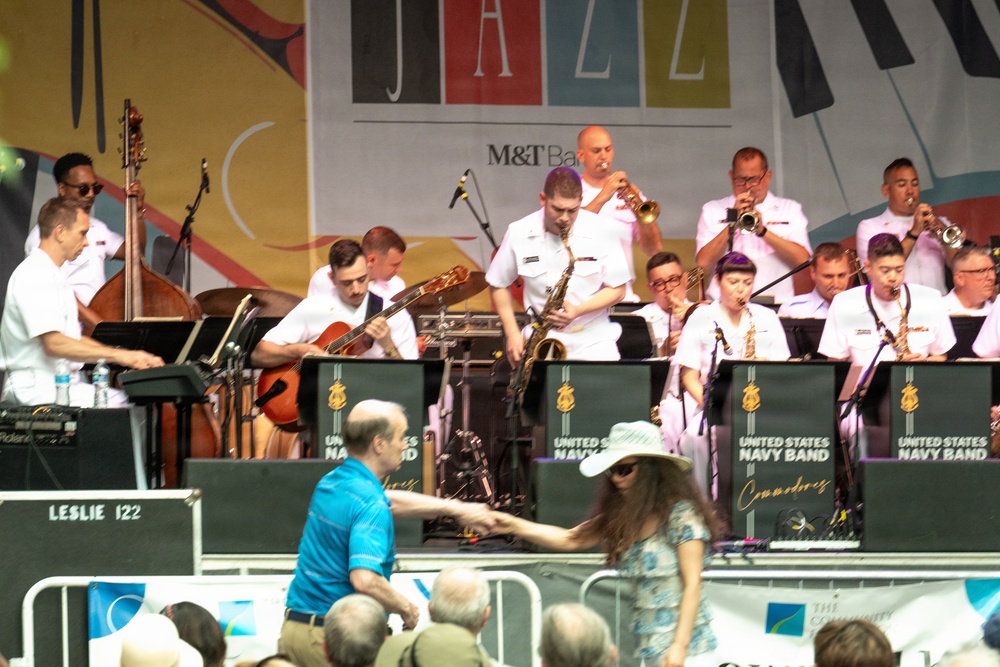 U.S. Navy Band Commodores perform at the Rochester International Jazz Festival in Rochester, New York