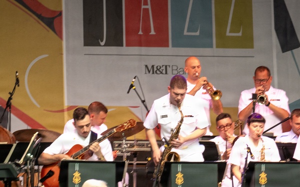U.S. Navy Band Commodores perform at the Rochester International Jazz Festival in Rochester, New York