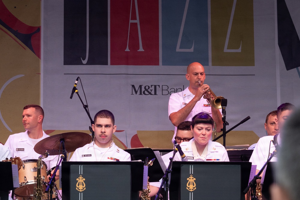 U.S. Navy Band Commodores perform at the Rochester International Jazz Festival in Rochester, New York