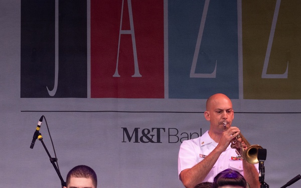 U.S. Navy Band Commodores perform at the Rochester International Jazz Festival in Rochester, New York