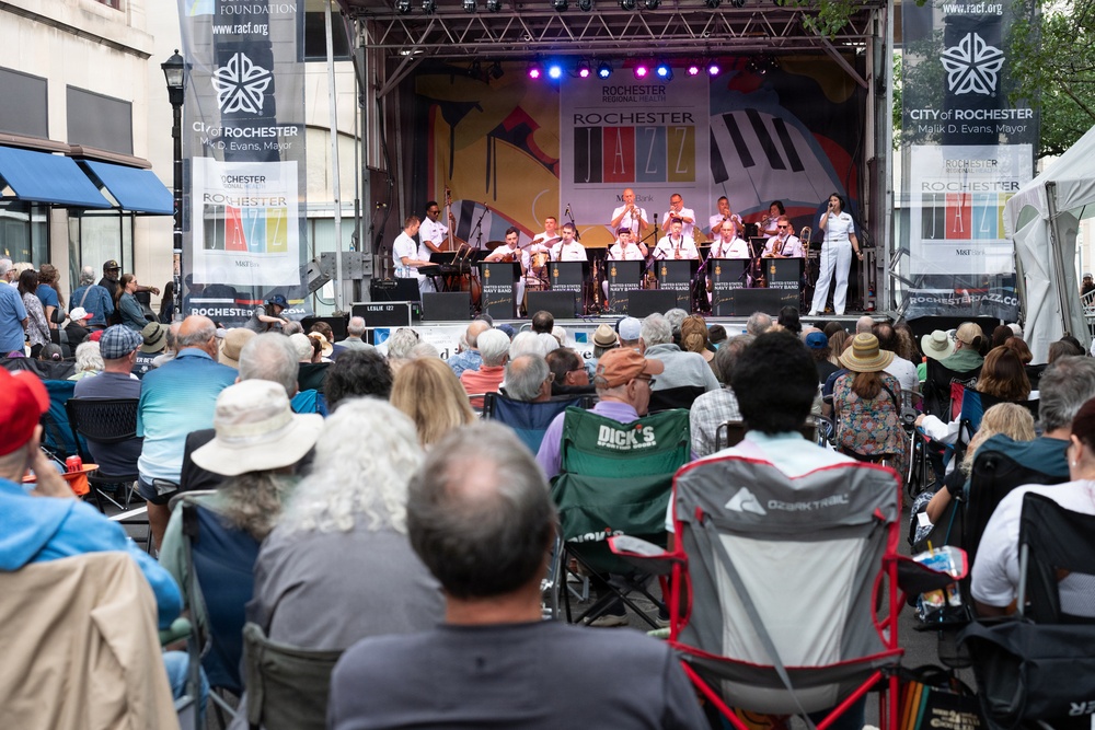 U.S. Navy Band Commodores perform at the Rochester International Jazz Festival in Rochester, New York
