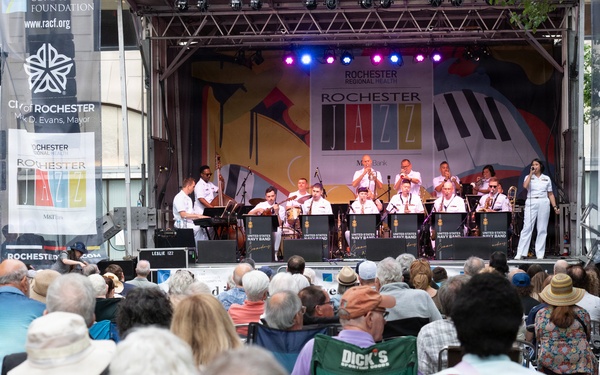 U.S. Navy Band Commodores perform at the Rochester International Jazz Festival in Rochester, New York