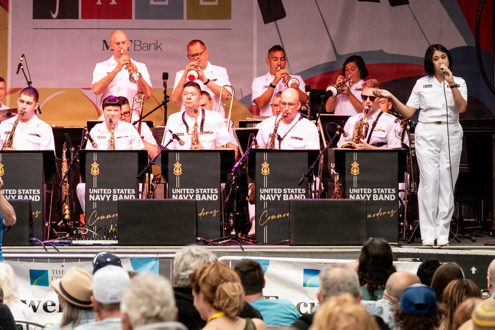 U.S. Navy Band Commodores perform at the Rochester International Jazz Festival in Rochester, New York