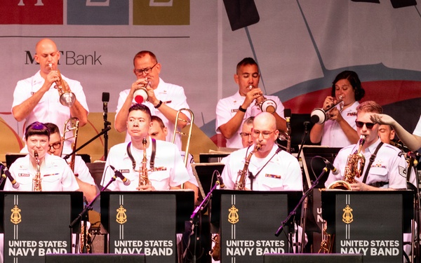 U.S. Navy Band Commodores perform at the Rochester International Jazz Festival in Rochester, New York