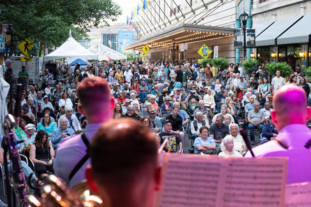 U.S. Navy Band Commodores perform at the Rochester International Jazz Festival in Rochester, New York