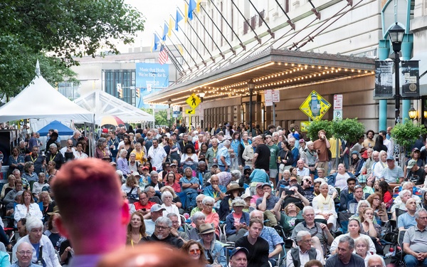 U.S. Navy Band Commodores perform at the Rochester International Jazz Festival in Rochester, New York