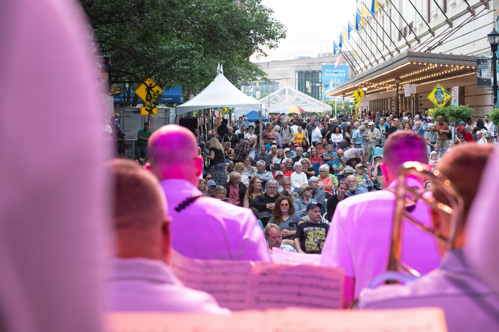 U.S. Navy Band Commodores perform at the Rochester International Jazz Festival in Rochester, New York