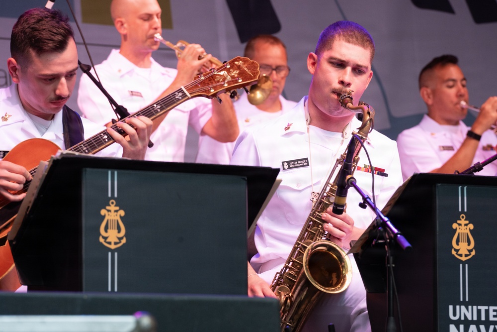 U.S. Navy Band Commodores perform at the Rochester International Jazz Festival in Rochester, New York