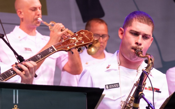 U.S. Navy Band Commodores perform at the Rochester International Jazz Festival in Rochester, New York