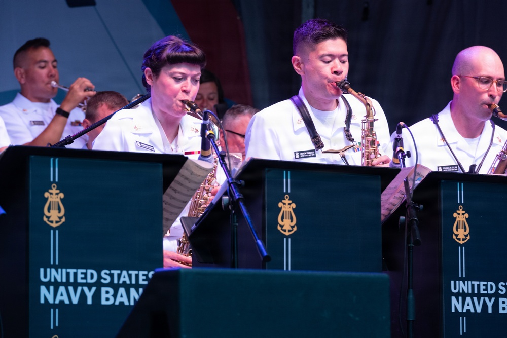 U.S. Navy Band Commodores perform at the Rochester International Jazz Festival in Rochester, New York