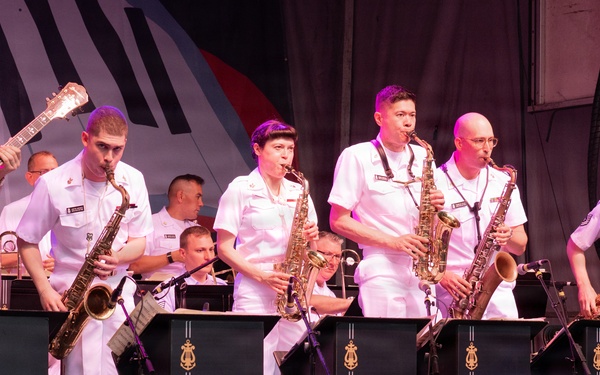 U.S. Navy Band Commodores perform at the Rochester International Jazz Festival in Rochester, New York