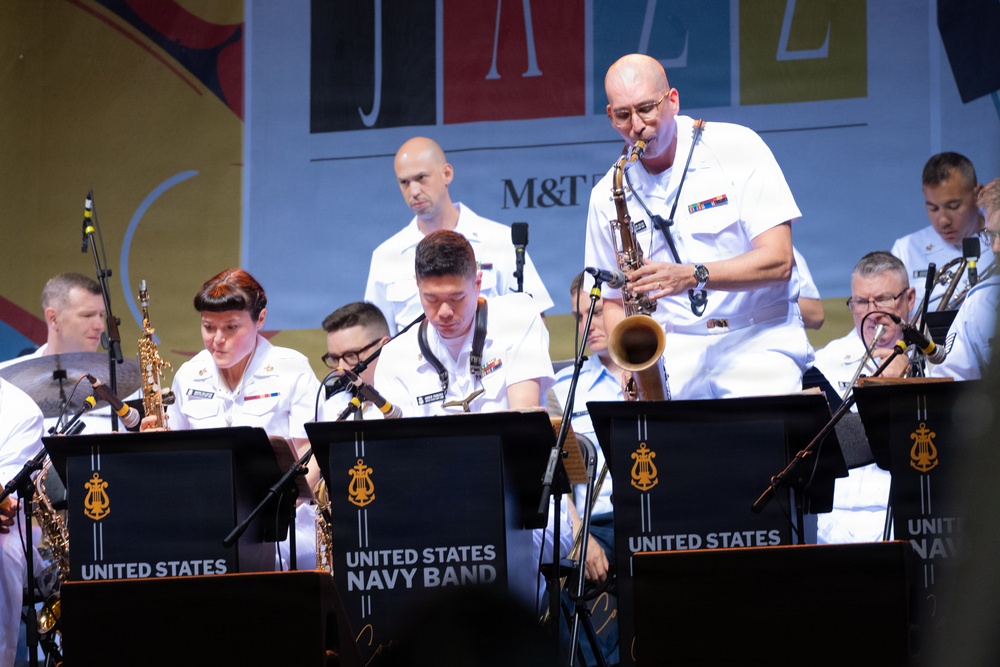 U.S. Navy Band Commodores perform at the Rochester International Jazz Festival in Rochester, New York