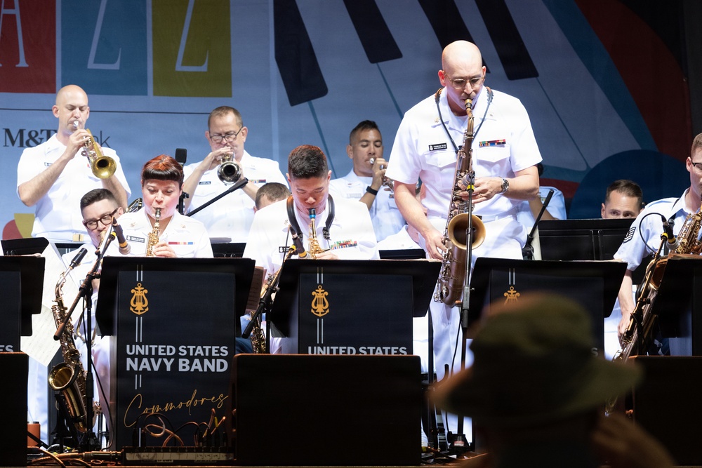 U.S. Navy Band Commodores perform at the Rochester International Jazz Festival in Rochester, New York