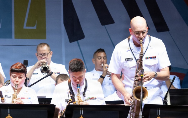 U.S. Navy Band Commodores perform at the Rochester International Jazz Festival in Rochester, New York