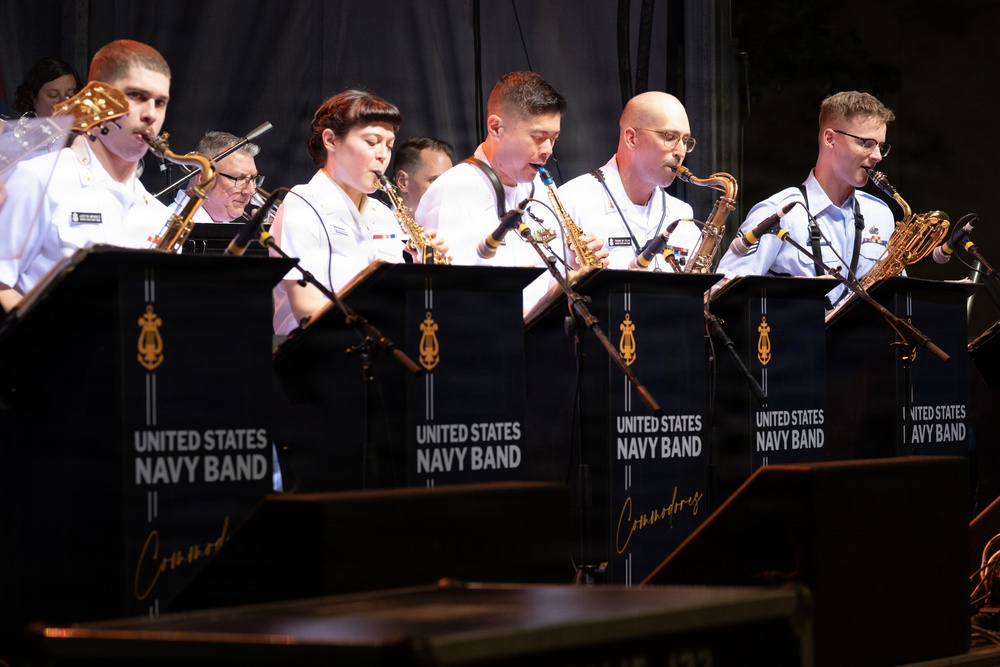 U.S. Navy Band Commodores perform at the Rochester International Jazz Festival in Rochester, New York