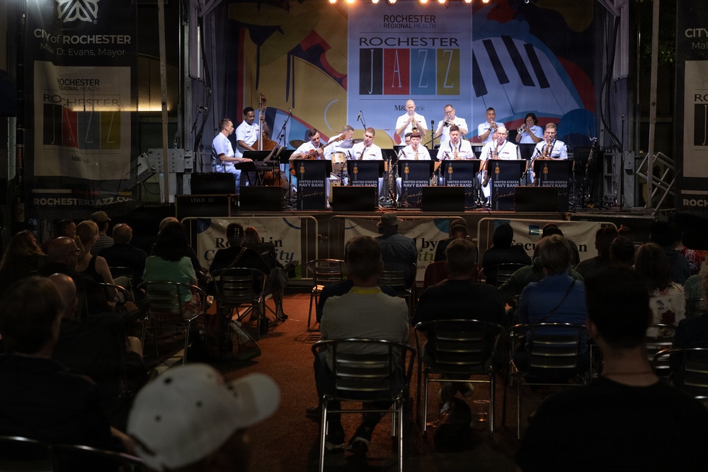 U.S. Navy Band Commodores perform at the Rochester International Jazz Festival in Rochester, New York