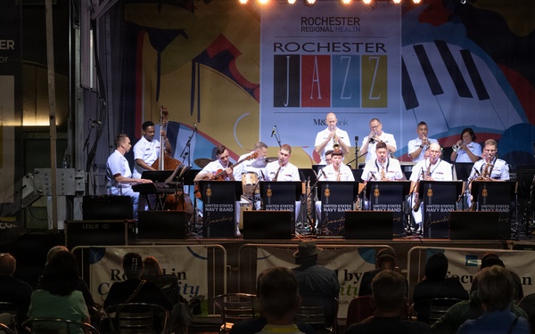 U.S. Navy Band Commodores perform at the Rochester International Jazz Festival in Rochester, New York