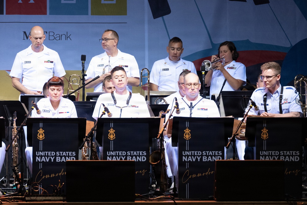 U.S. Navy Band Commodores perform at the Rochester International Jazz Festival in Rochester, New York