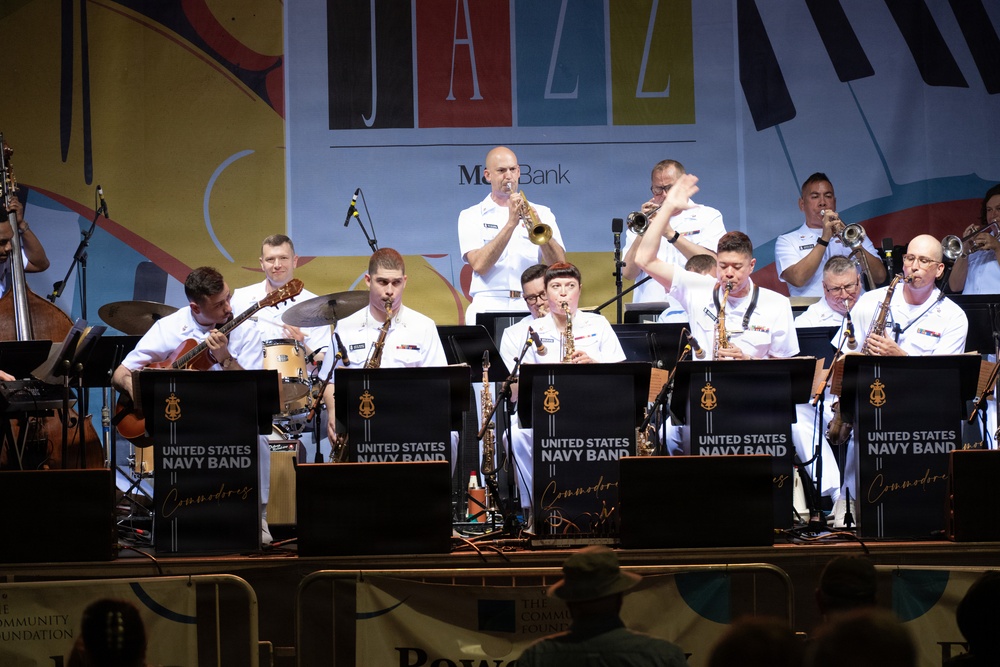 U.S. Navy Band Commodores perform at the Rochester International Jazz Festival in Rochester, New York