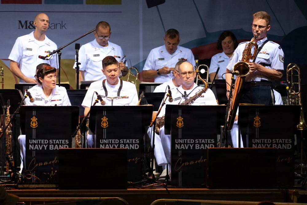 U.S. Navy Band Commodores perform at the Rochester International Jazz Festival in Rochester, New York