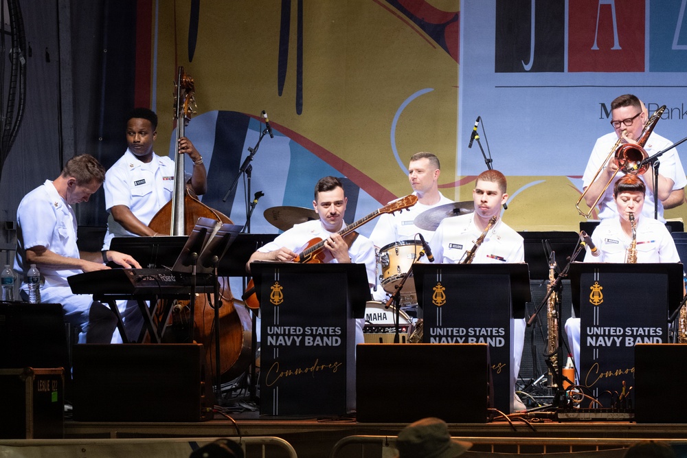 U.S. Navy Band Commodores perform at the Rochester International Jazz Festival in Rochester, New York