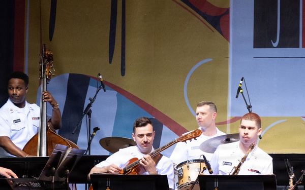 U.S. Navy Band Commodores perform at the Rochester International Jazz Festival in Rochester, New York