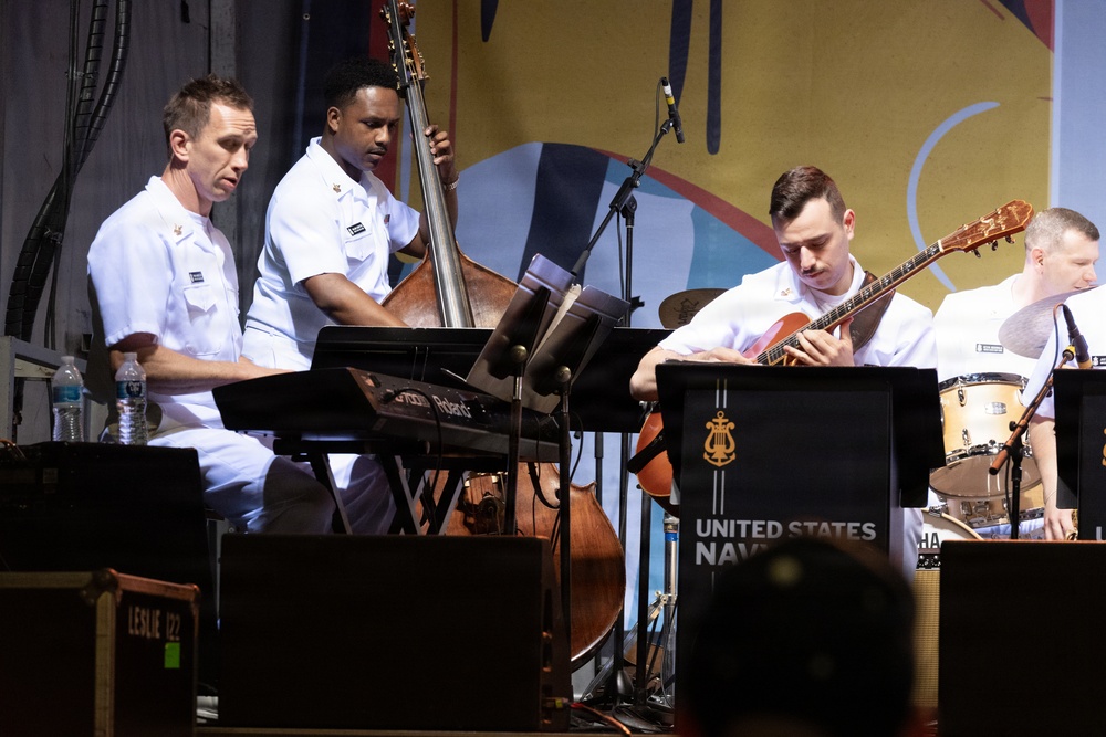 U.S. Navy Band Commodores perform at the Rochester International Jazz Festival in Rochester, New York