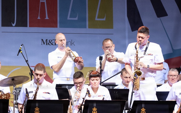 U.S. Navy Band Commodores perform at the Rochester International Jazz Festival in Rochester, New York