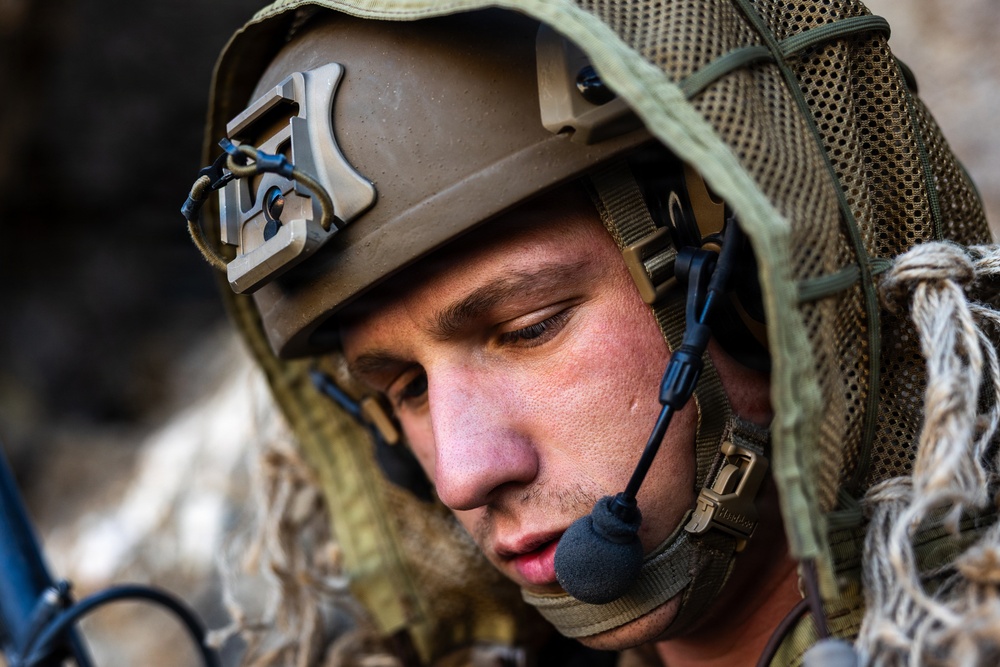 Resolute Hunter 26-2: 5th Air Naval Gunfire Liaison Company Marines establish communications and observe targets in austere environment