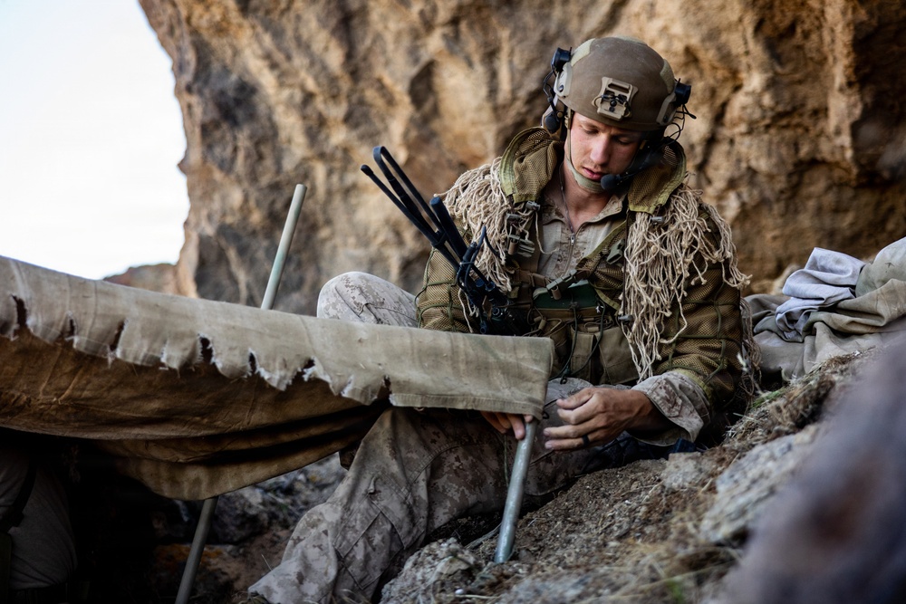 Resolute Hunter 26-2: 5th Air Naval Gunfire Liaison Company Marines establish communications and observe targets in austere environment