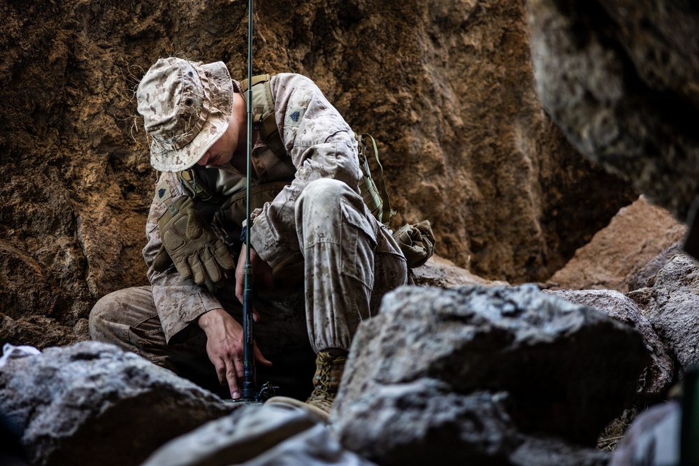 Resolute Hunter 26-2: 5th Air Naval Gunfire Liaison Company Marines establish communications and observe targets in austere environment