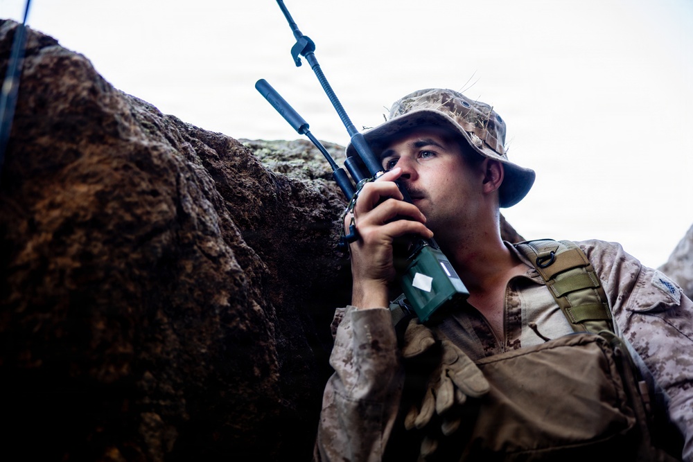 Resolute Hunter 26-2: 5th Air Naval Gunfire Liaison Company Marines establish communications and observe targets in austere environment