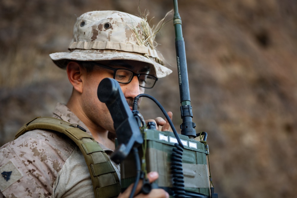 Resolute Hunter 26-2: 5th Air Naval Gunfire Liaison Company Marines establish communications and observe targets in austere environment