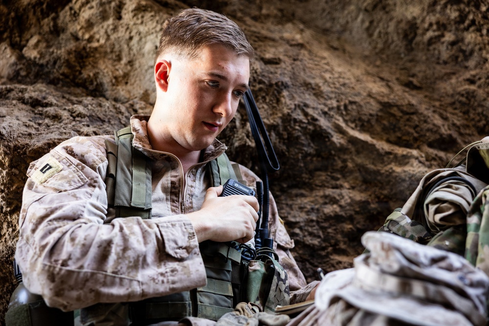 Resolute Hunter 26-2: 5th Air Naval Gunfire Liaison Company Marines establish communications and observe targets in austere environment